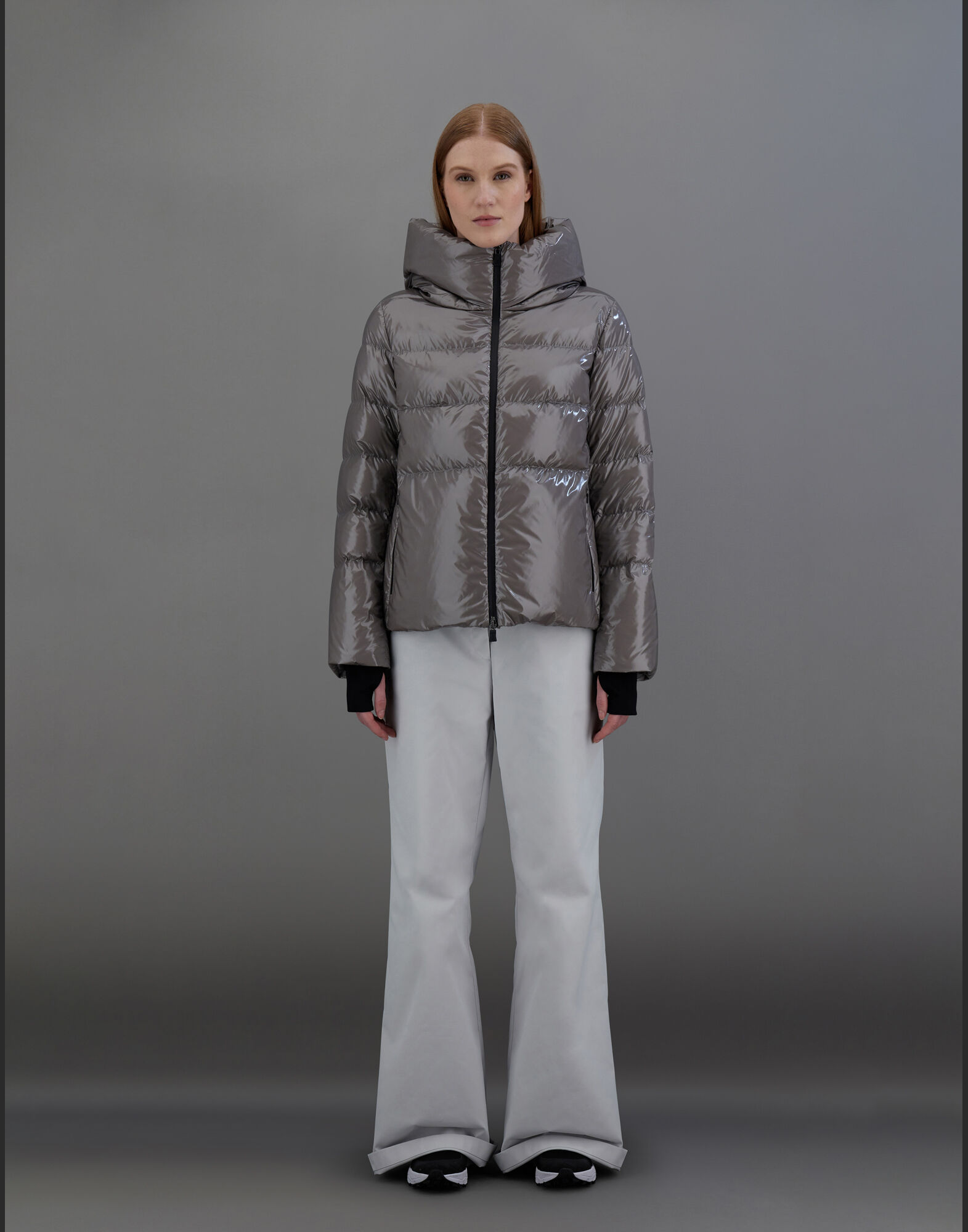 LAMINAR JACKET IN 2L GLAZED RIPSTOP in Grey for Women Herno