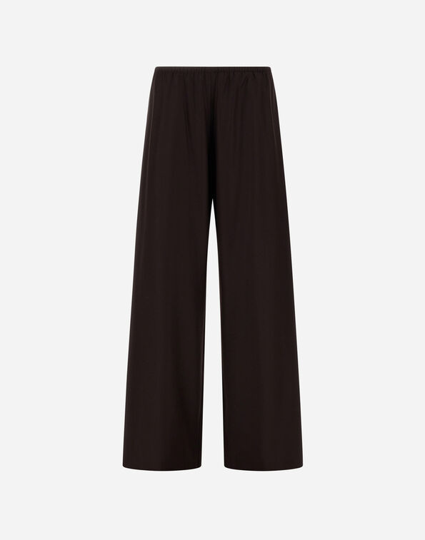 Herno WOOL AND SILK TROUSERS Dark Chocolate PT000145D335418810