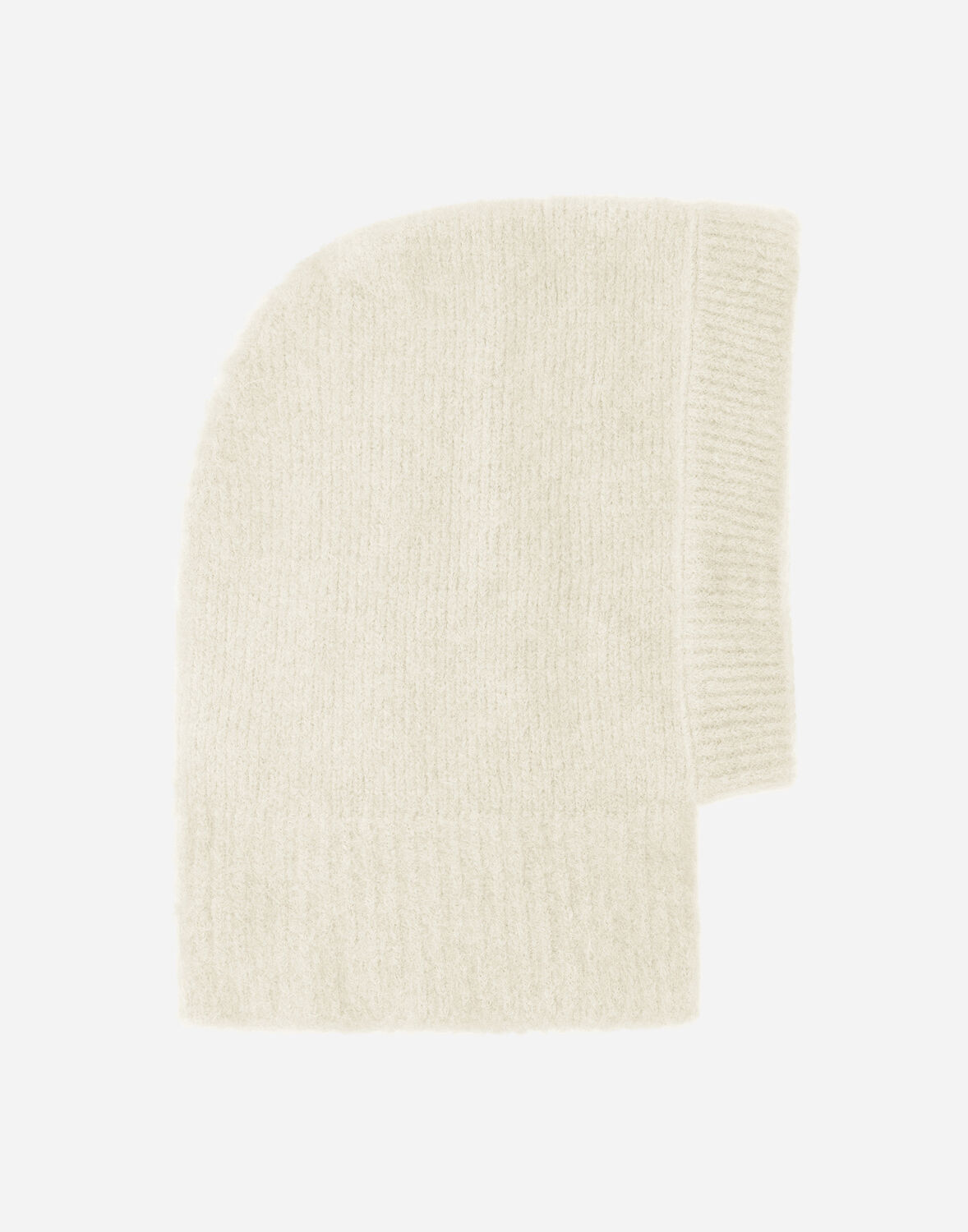 Herno Balaclava In Plain Alpaca Wool In Cream
