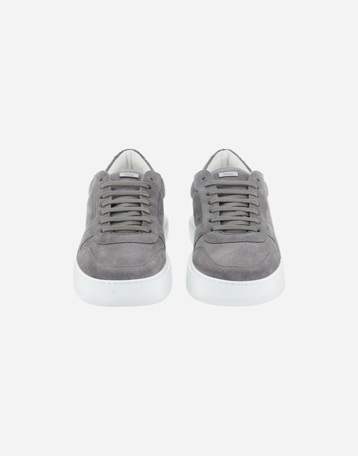 Herno Suede And Monogram Trainers - Male Shoes Grey 46 In グレー