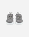 Herno SUEDE AND MONOGRAM TRAINERS Grey SH002UMSHOE139400