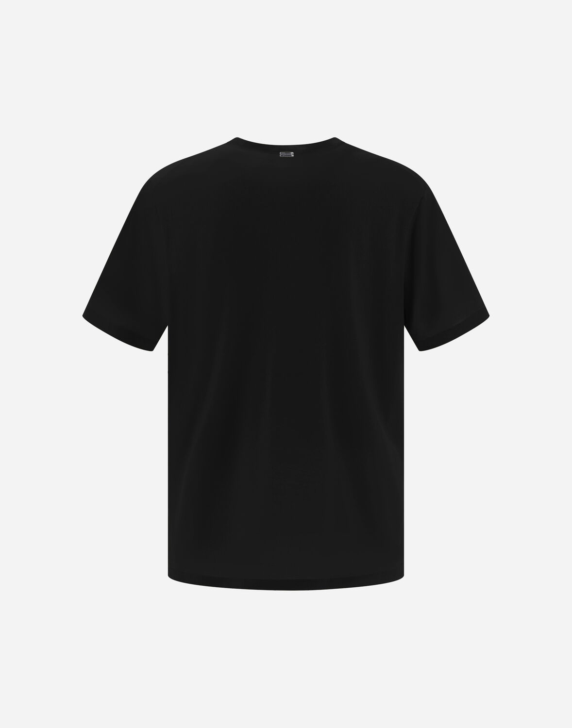 Herno Stretch-cotton Jersey T-shirt With Scuba Details In Black