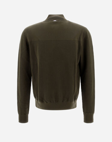 UNLIMITED WAFFLE COTTON AND MATT STRETCH JACKET in Military for 