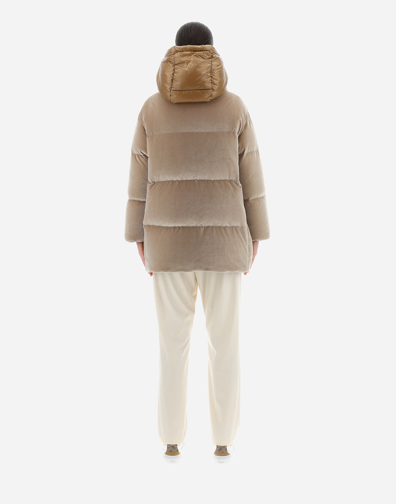 COLOUR VELVET JACKET en Sand pour femme Herno