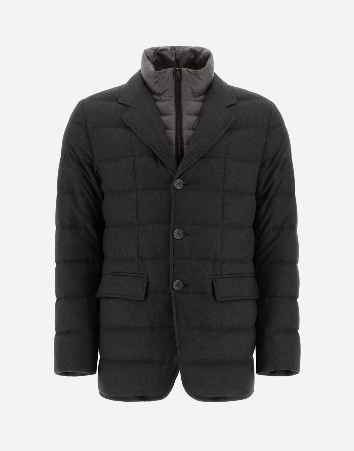 Herno カシミヤ シルク ブレザー In Slate