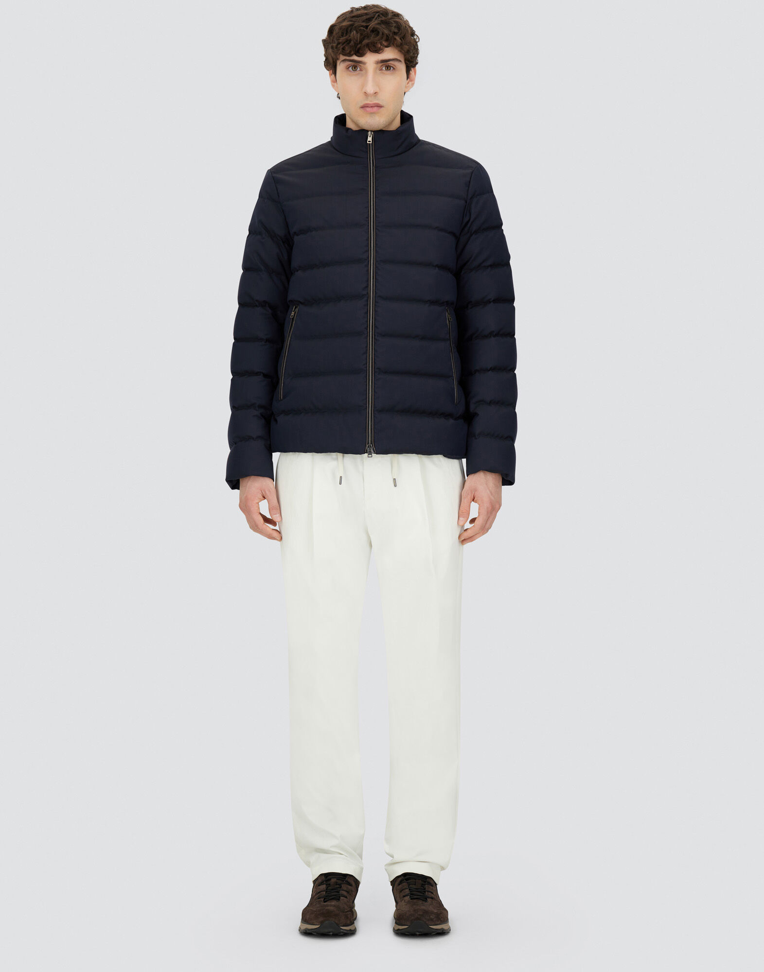 HERNO（ヘルノ）　ネイビージャケット　50 未使用品に近い z-sports_2345-0009