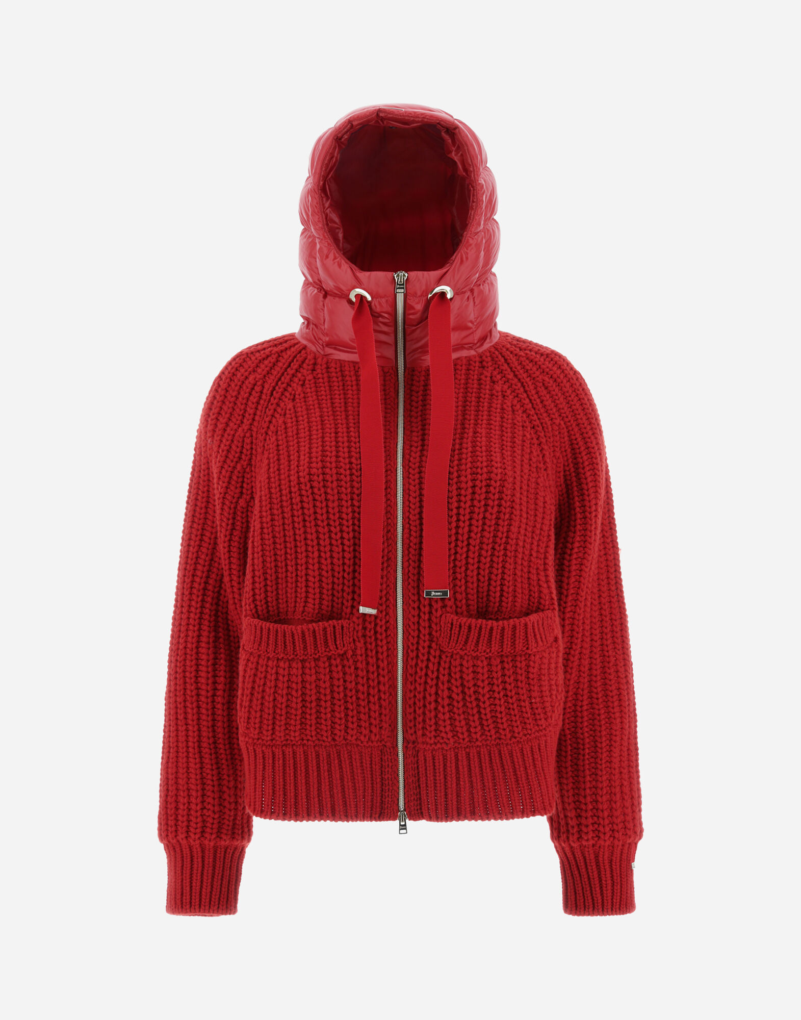 BOMBER JACKET IN INFINITY BRIOCHE KNIT AND NYLON ULTRALIGHT en
