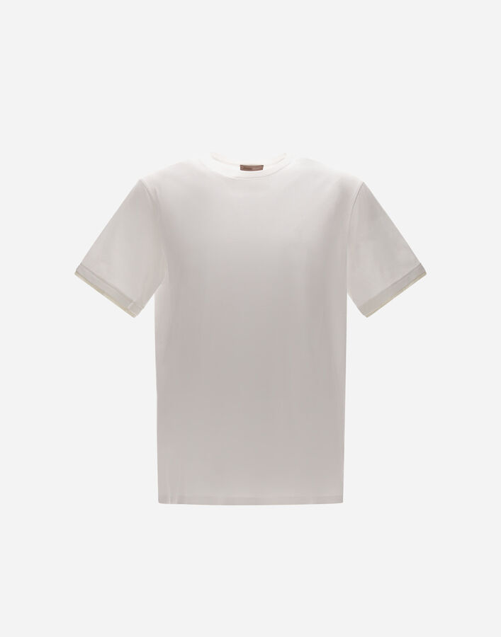 Herno RESORT T-SHIRT IN BASIC COTTON & LIGHT STRETCH NYLON White JG00031UR520521000
