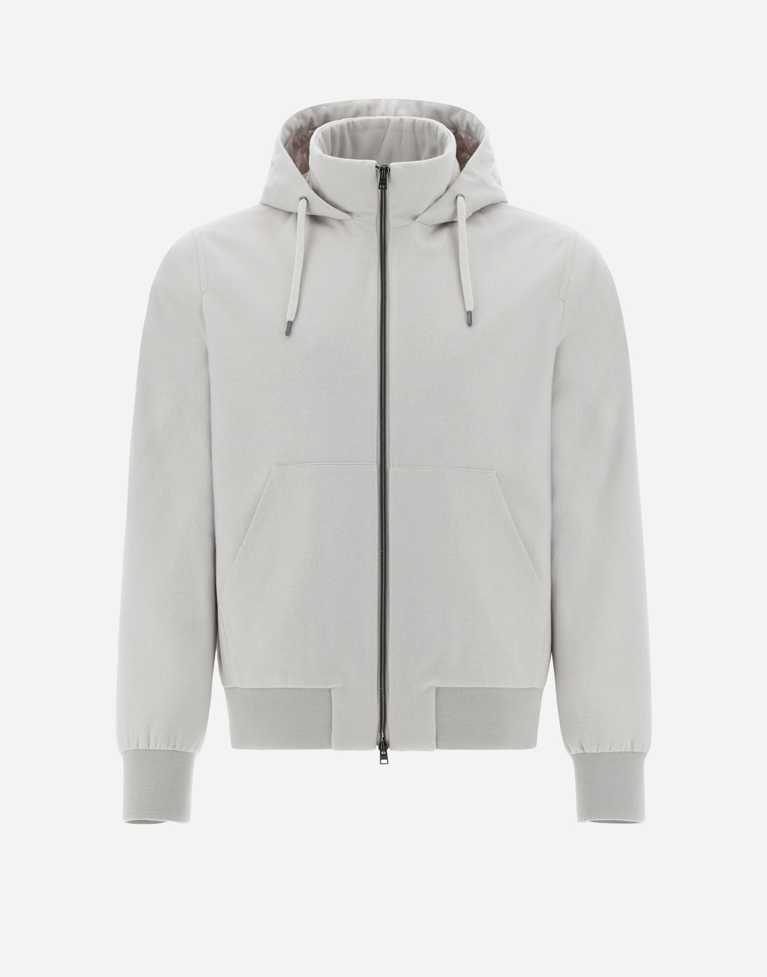 RESORT BOMBER JACKET IN CASHMERE SILK in Light Beige for Men