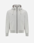 Herno RESORT BOMBER JACKET IN CASHMERE & SILK Light Beige GI00037UR380871980