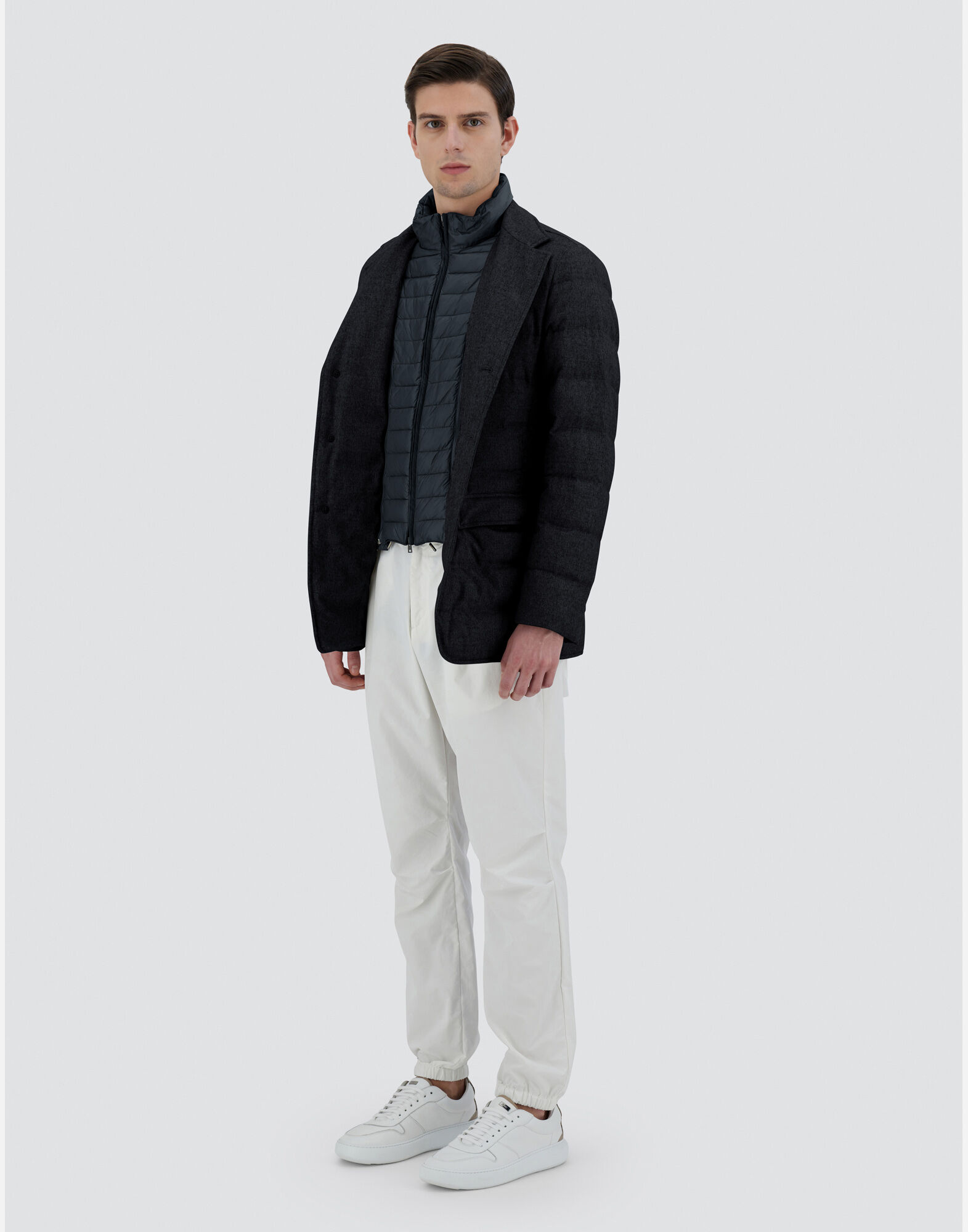 BLAZER CASHMERE SILK in Blue Brown for Men Herno