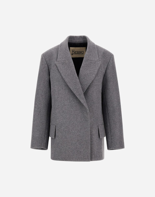 Herno LODEN WOOL BLAZER Grey GA000340D335659430