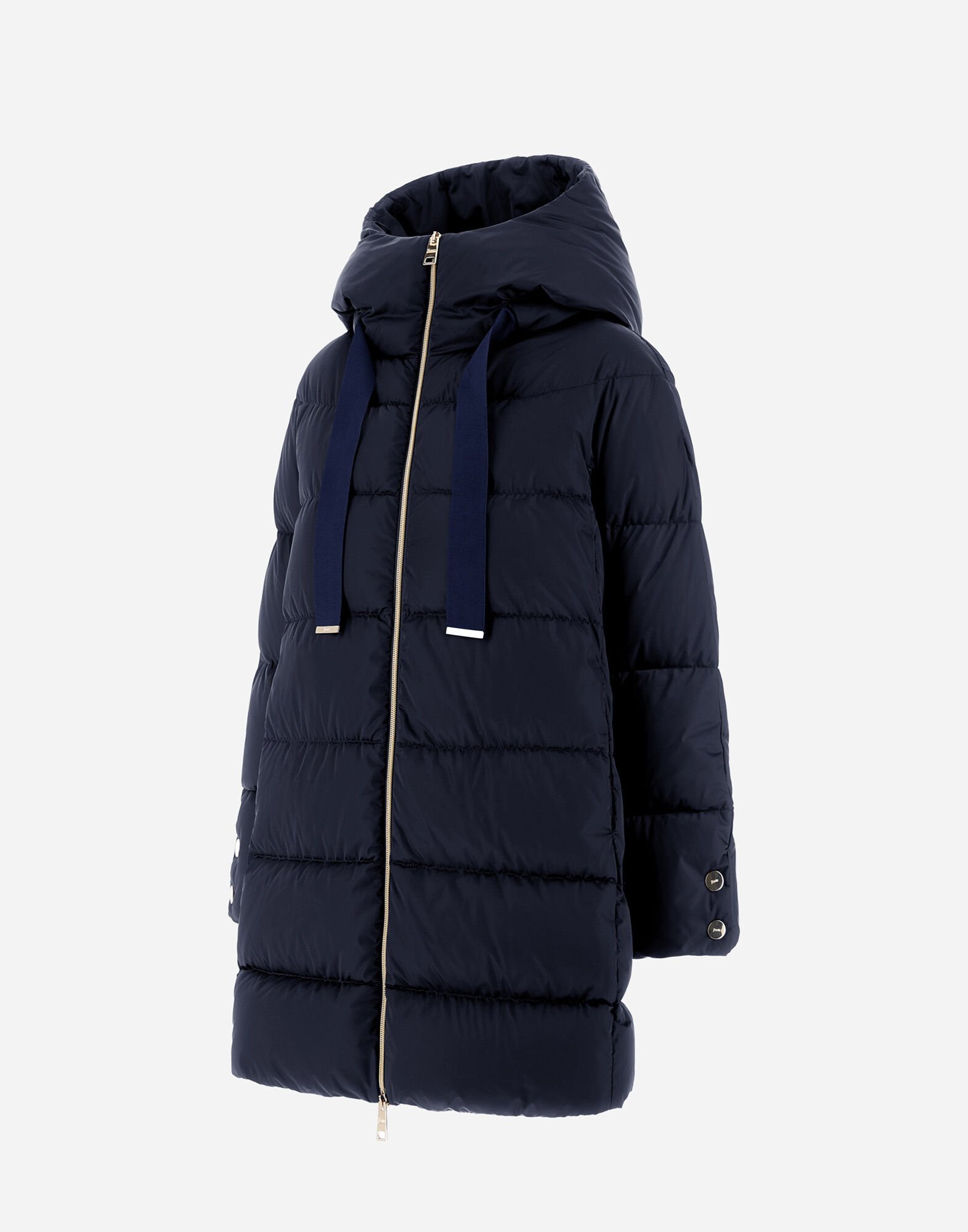 レディース サテンAラインコート ニューブルー | Herno® (ヘルノ)