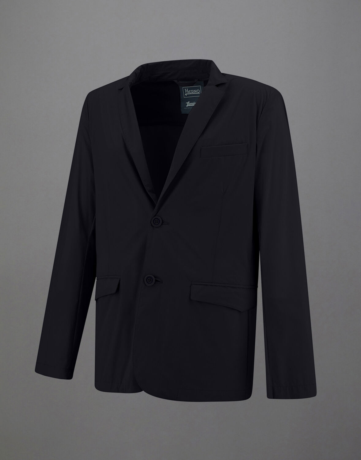 Herno Laminar Light Matt Blazer In Black