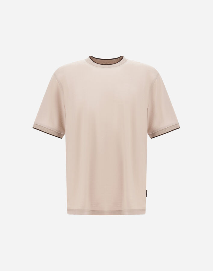 Herno T-SHIRT IN SOFT WOOL JERSEY Chantilly JG000244U520681985