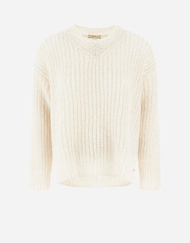 SWEATER IN TWINKLE KNIT in Cream for Women | Herno®