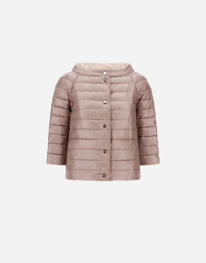 Herno REVERSIBLE CAPE NYLON&nbsp;ULTRALIGHT Light Pink/Chantlly PI0769D12017Z4019