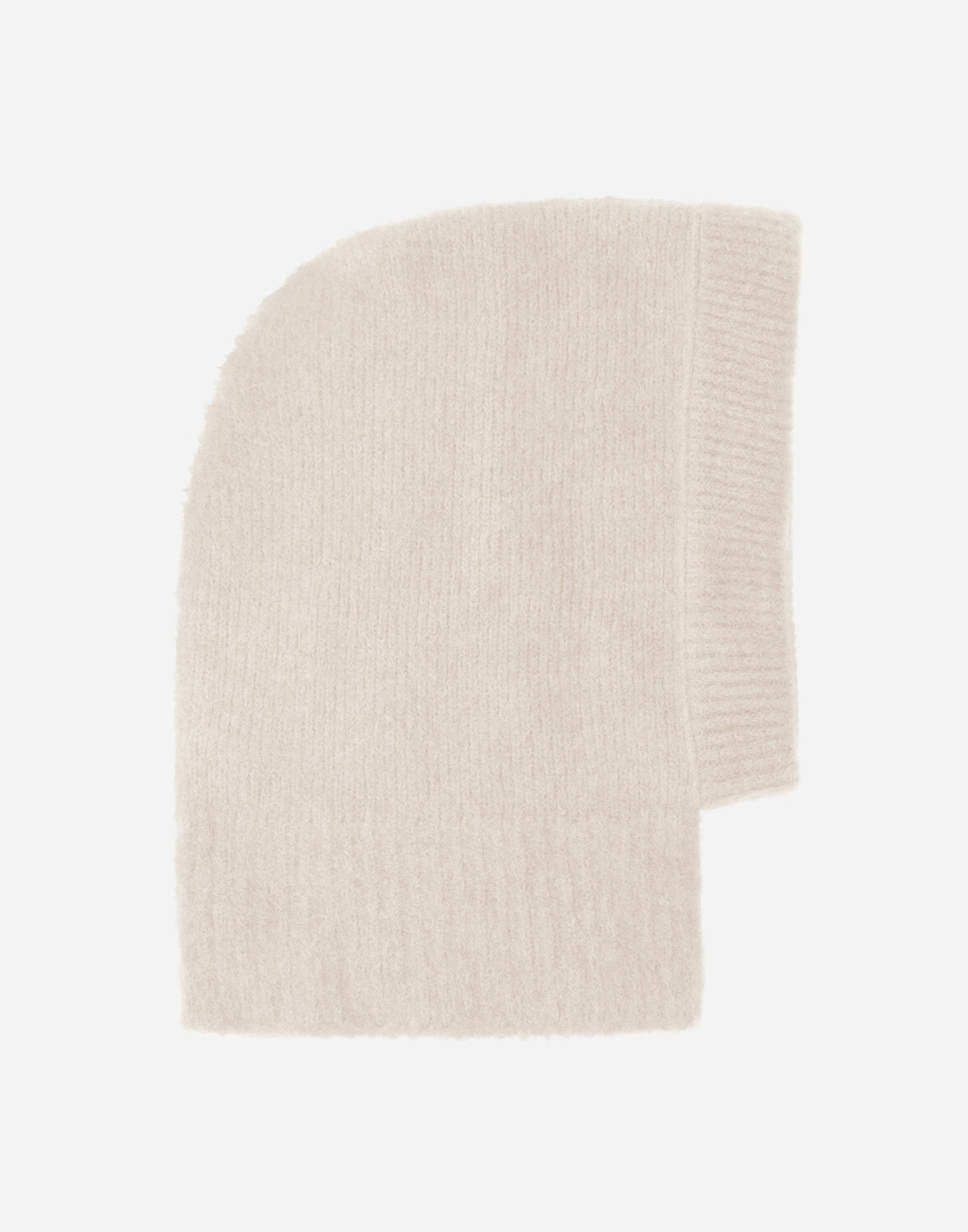 Herno Balaclava In Plain Alpaca Wool In Chantilly