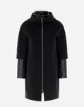Herno COAT IN LUXURY WOOL AND NYLON ULTRALIGHT Black CA000544D333139300