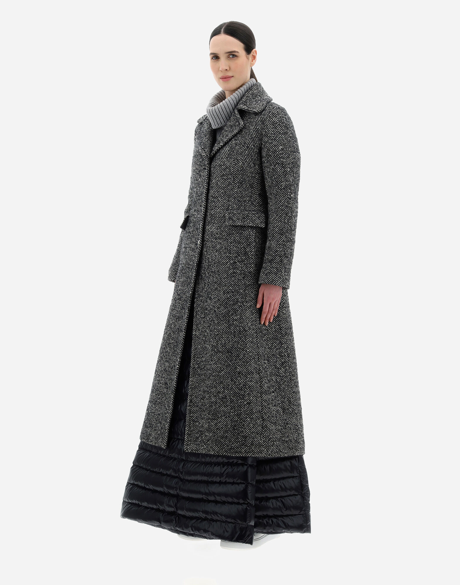 Herno sales herringbone overcoat