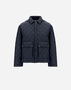 Herno QUILTED CAPE IN NYLON CHAMONIX Navy Blue GI000320D12004Z9200