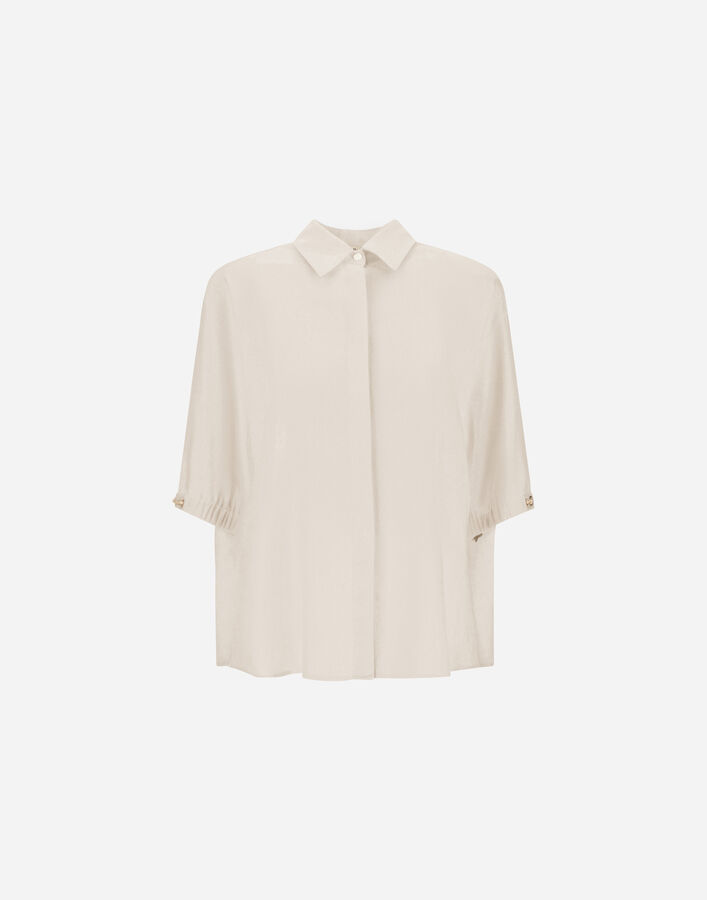 Herno SHIRT IN LINEN BLEND Chantilly CM000046D126891985