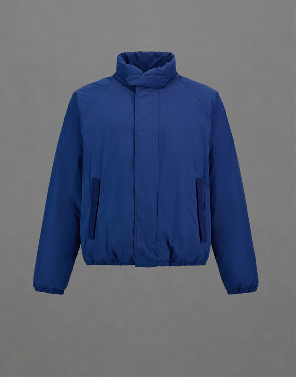 Herno LAMINAR BOMBER JACKET IN ORGANIC FEEL DOWN AND SUEDED COTTON Blue PI00396UL134959153