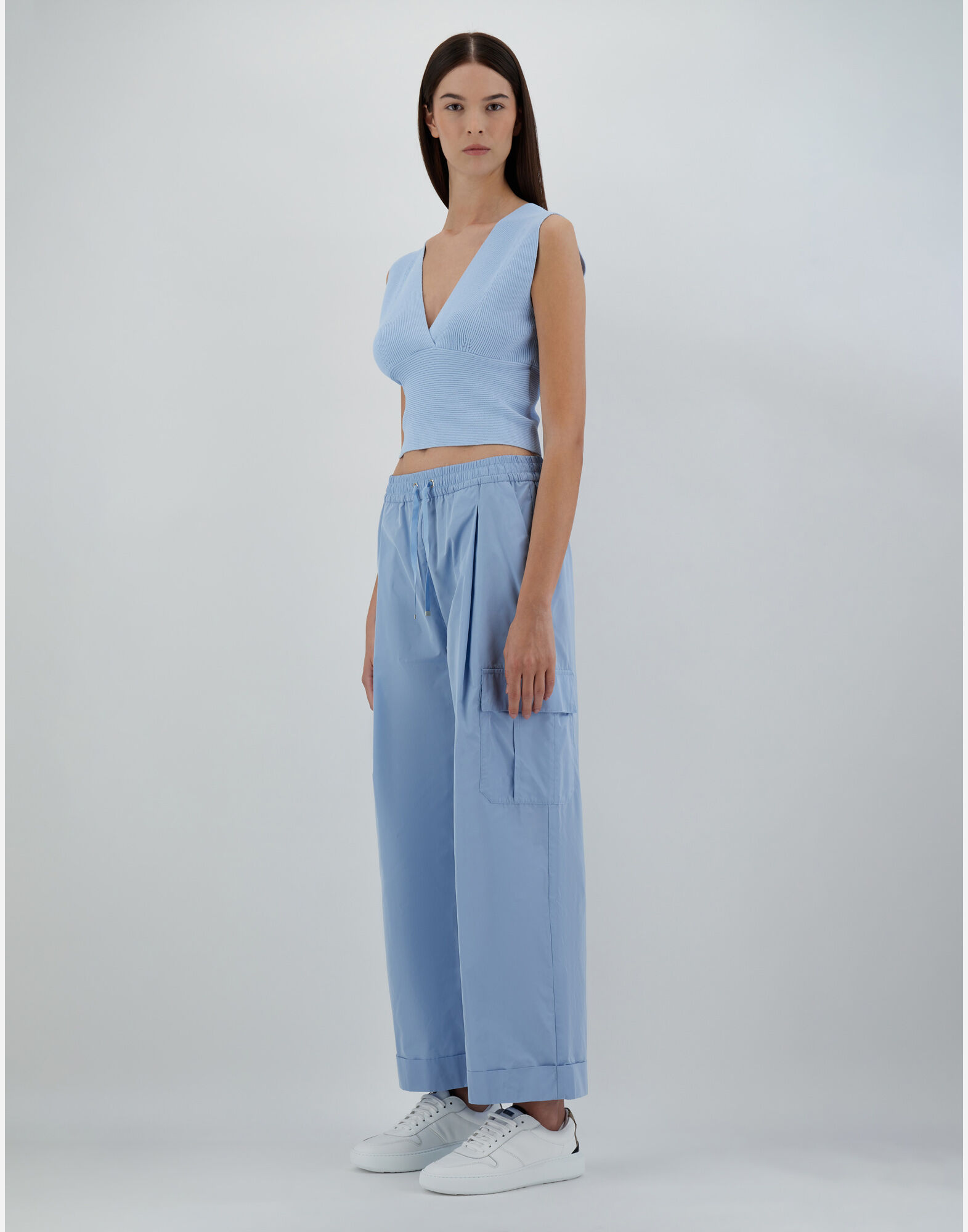Pantalon cargo bleu clair new arrivals