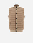 Herno WAISTCOAT IN SILK WOOL & NUAGE Camel/White MP000118U701312110