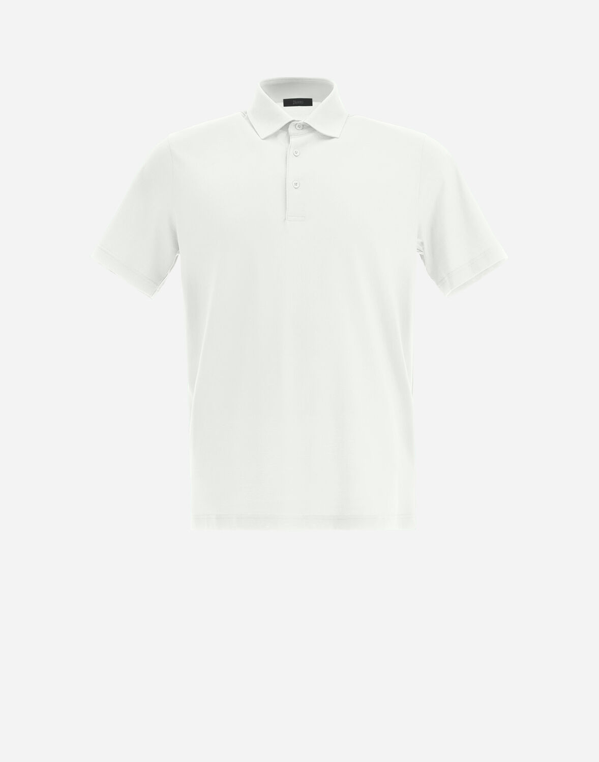 Herno Polo Shirt In Crepe Jersey - Male Men New Arrivals White 60