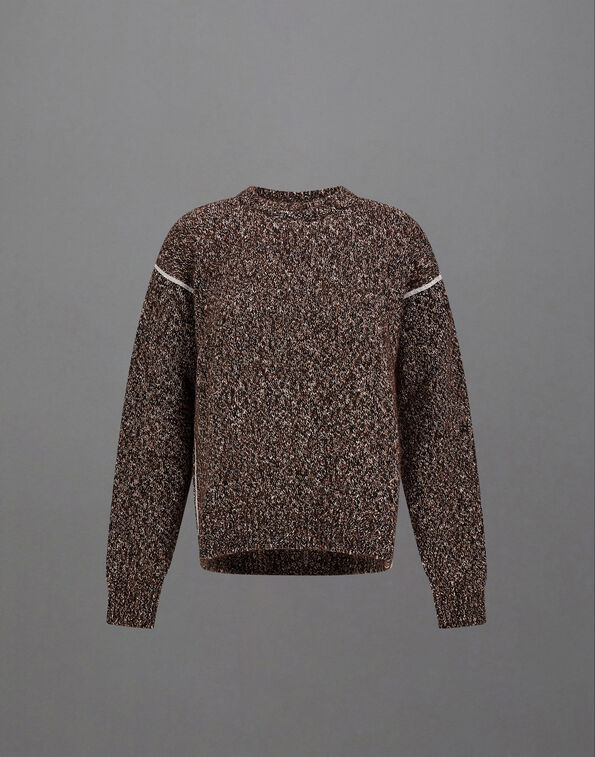 Herno LAMINAR JUMPER IN MOULIN&Eacute; KNIT Black MG00014DL703789300
