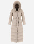 Herno EXTRA LONG CASHMERE SILK COAT Chantilly PI1146D380871985
