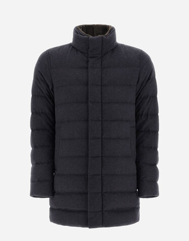 メンズ カシミア&シルク コート スレート | Herno® (ヘルノ) 