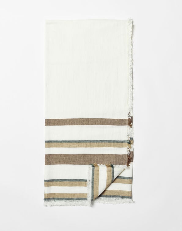 Herno LARGE COTTON AND LINEN TABLECLOTH Leather SUMMERFOULARDLINO2240