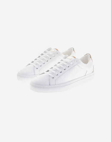 レディース レザー スニーカー ホワイト/ベージュ | Herno® (ヘルノ)