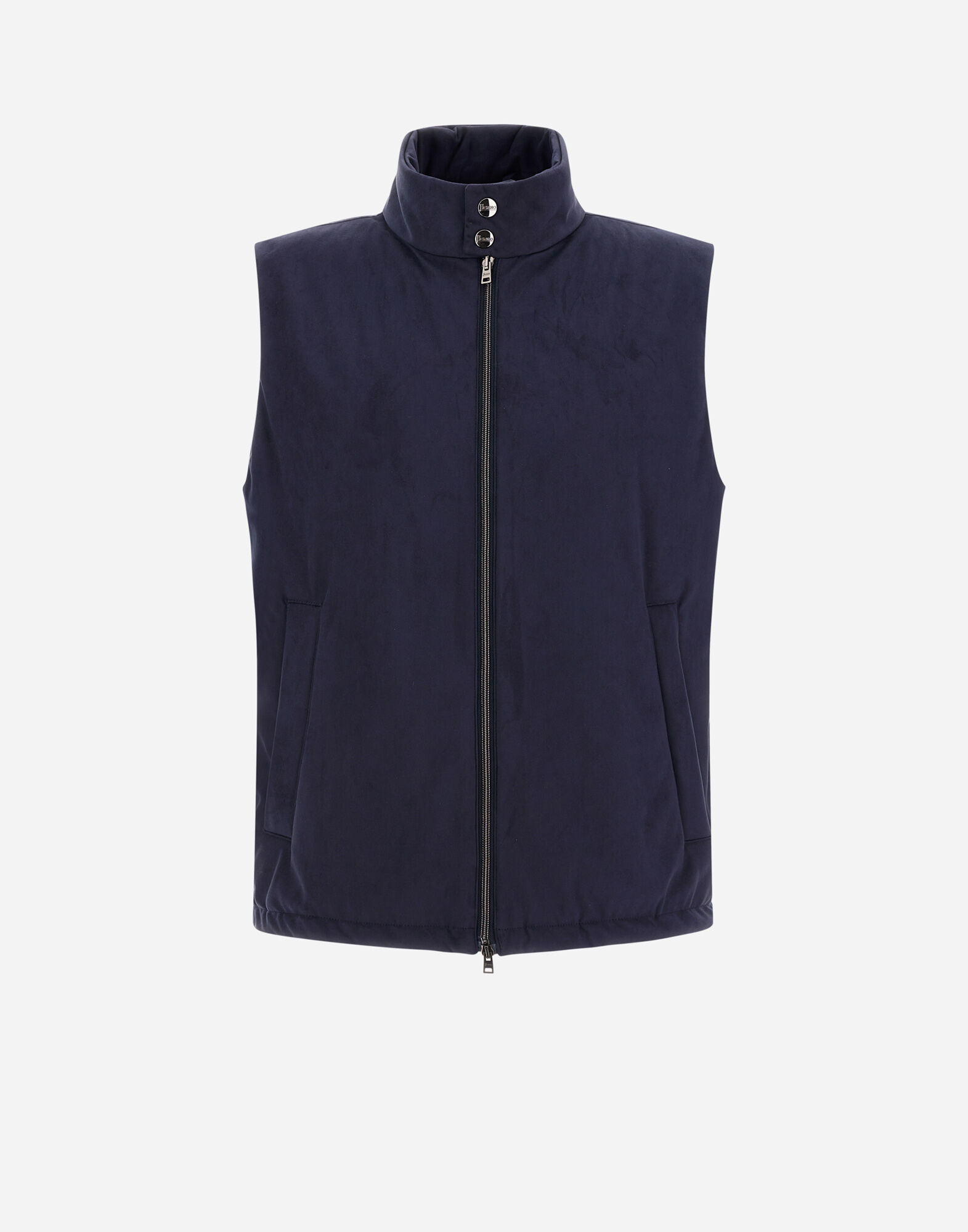 VESTE SANS MANCHES RESORT EN SUEDE EFFECT en Bleu resort pour homme Herno