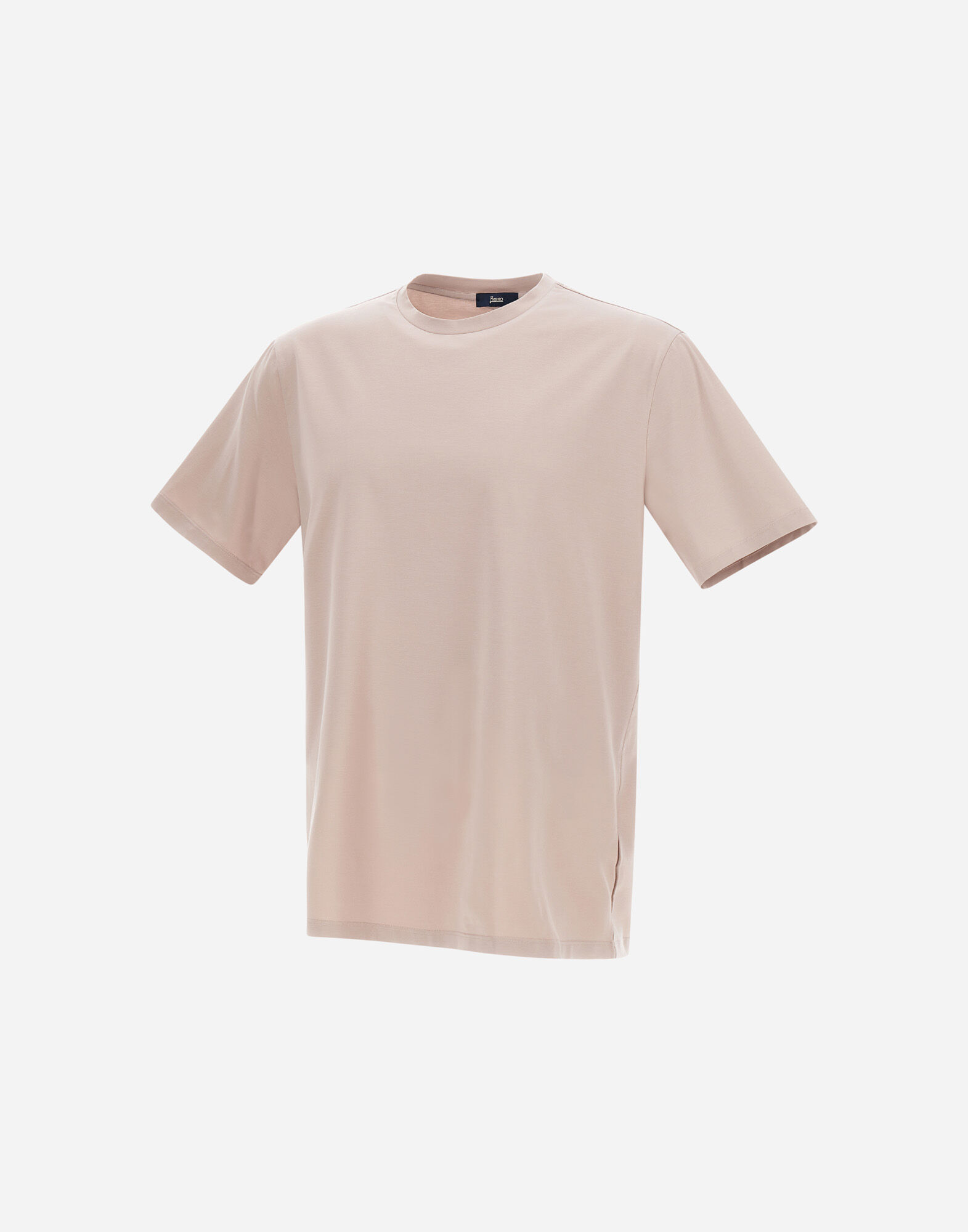 Tシャツ・カットソー HERNO Men T Shirts JG000174U520039200 BLUE SUPERFINE COTTON STRETCH T-SHIRT in Chantilly for Men | Herno®