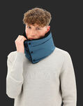 Herno LAMINAR COLLAR IN GORE-TEX INFINIUM WINDSTOPPER AND TEDDY TECH Indian Blue COL00001X111069217