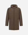 Herno RESORT PARKA IN TRAVEL NYLON PONENTE Dark Taupe PA00030UR12387SZ2700