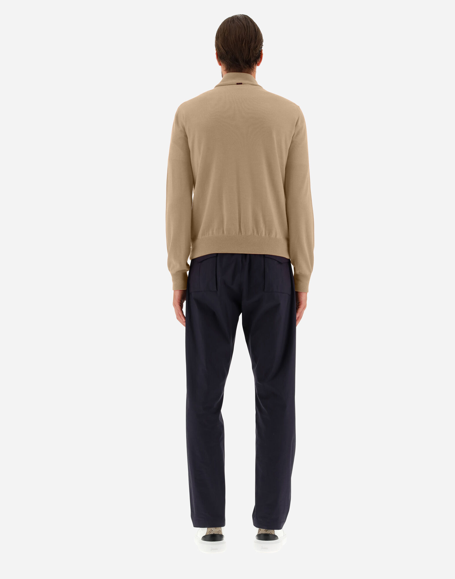 GIUBBOTTO DAVANTI IN PIUMA LANA SETA in Light Camel for Men Herno
