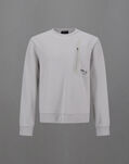 Herno LAMINAR SWEATSHIRT IN HEAVY COTTON Ice JG00051UL520751250