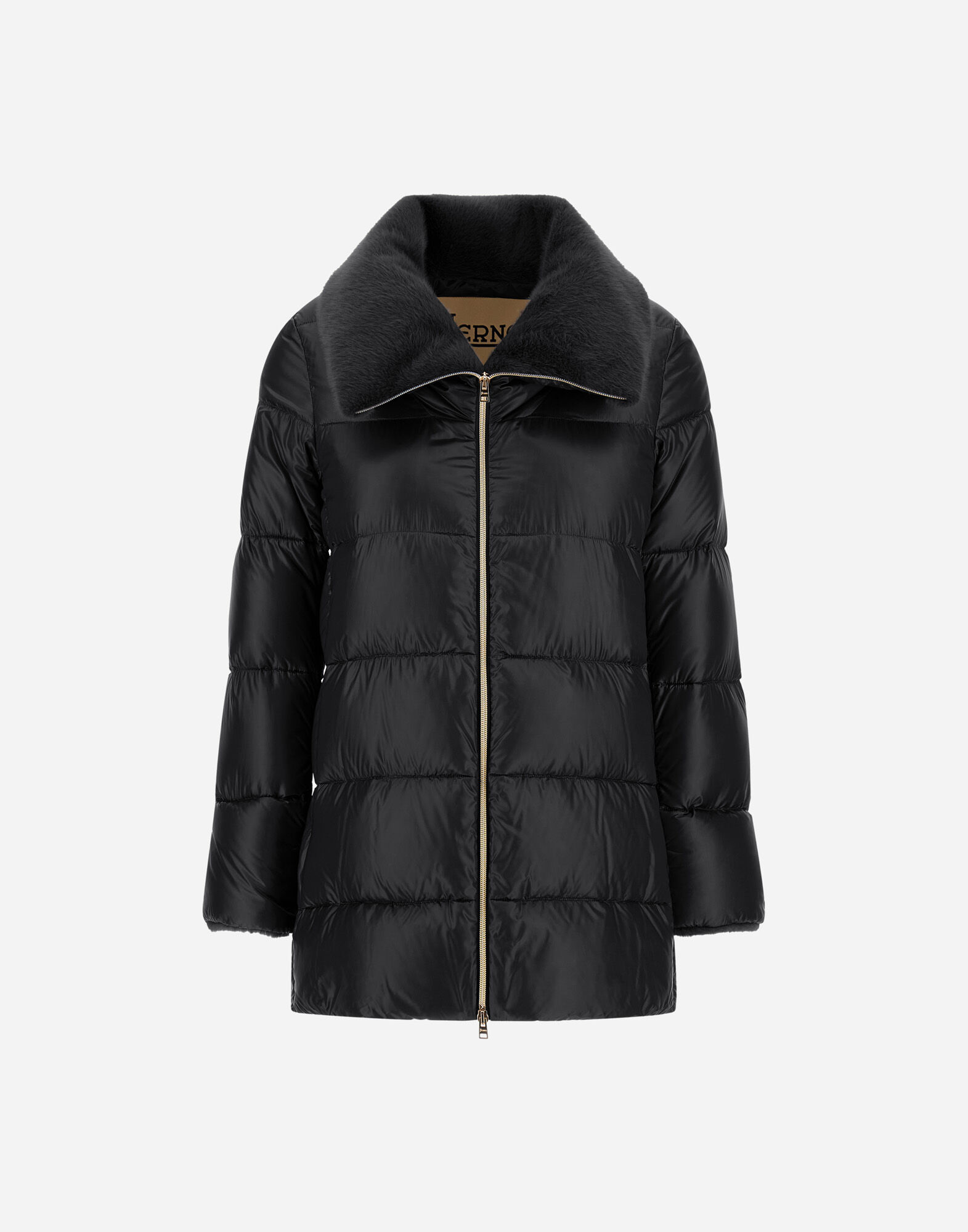 現行タグ付き　ヘルノ エコウール＆ナイロンウルトラライトコート　M 2WAY 黒 楽天市場】ヘルノ ウールコート HERNO エコウール＆ナイロン