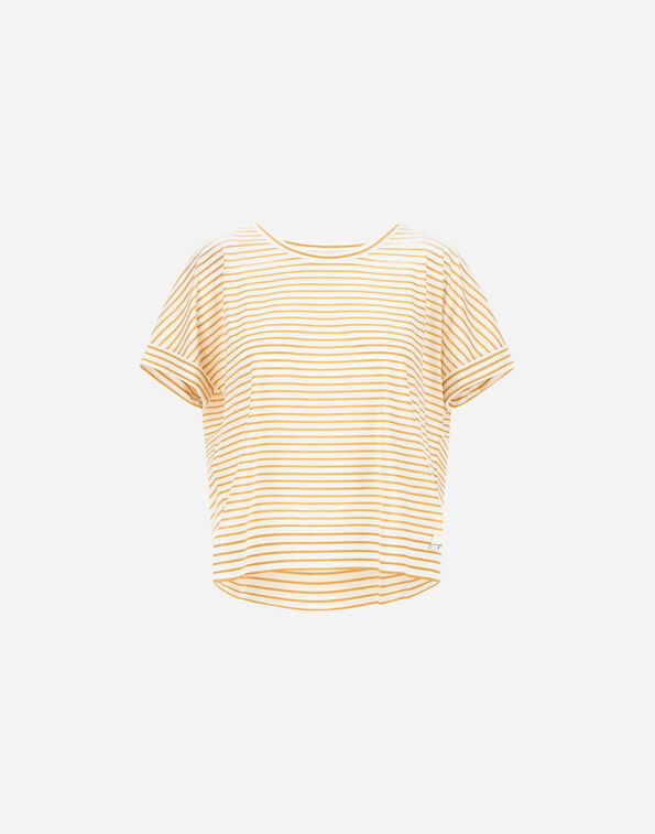 Herno T-SHIRT IN GLAM KNIT&nbsp;EFFECT Orange/Cream JG000312D520561038