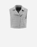 Herno WAISTCOAT IN SHINY ROCK Grey Pearl PI001682D124899402