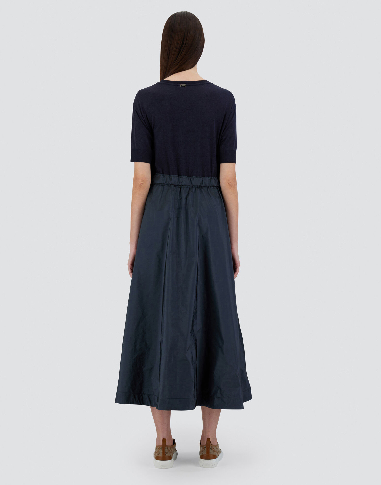 HERNO ヘルノネイビーニュー テクノタフタ コート 38