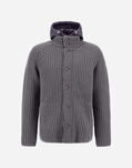 Herno CARDIGAN IN COBÂ STITCH WOOL Grey MC000150U700169460