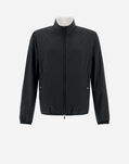 Herno REVERSIBLE MILLIONAIRE MICROFIBRE AND ECOAGE BOMBER JACKET Navy Blue GI000383U132209200