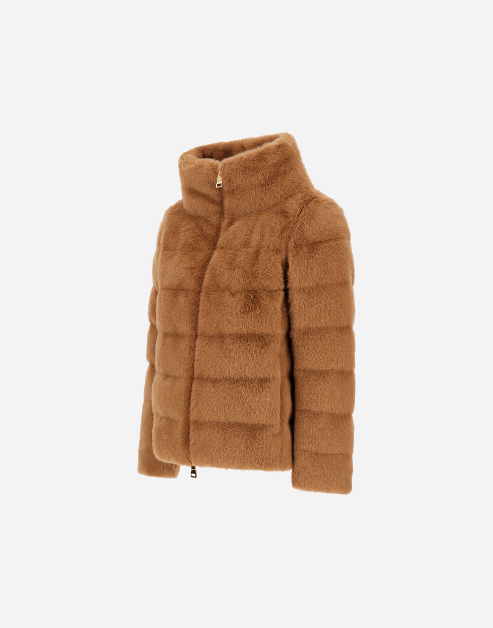 HERNO ヘルノ　裏地付き　総柄　ショートコート　ジャケット　キャメル 42 TIME SALE] HERNO ヘルノ キャメルヘア ジャケット GI000443U 33435