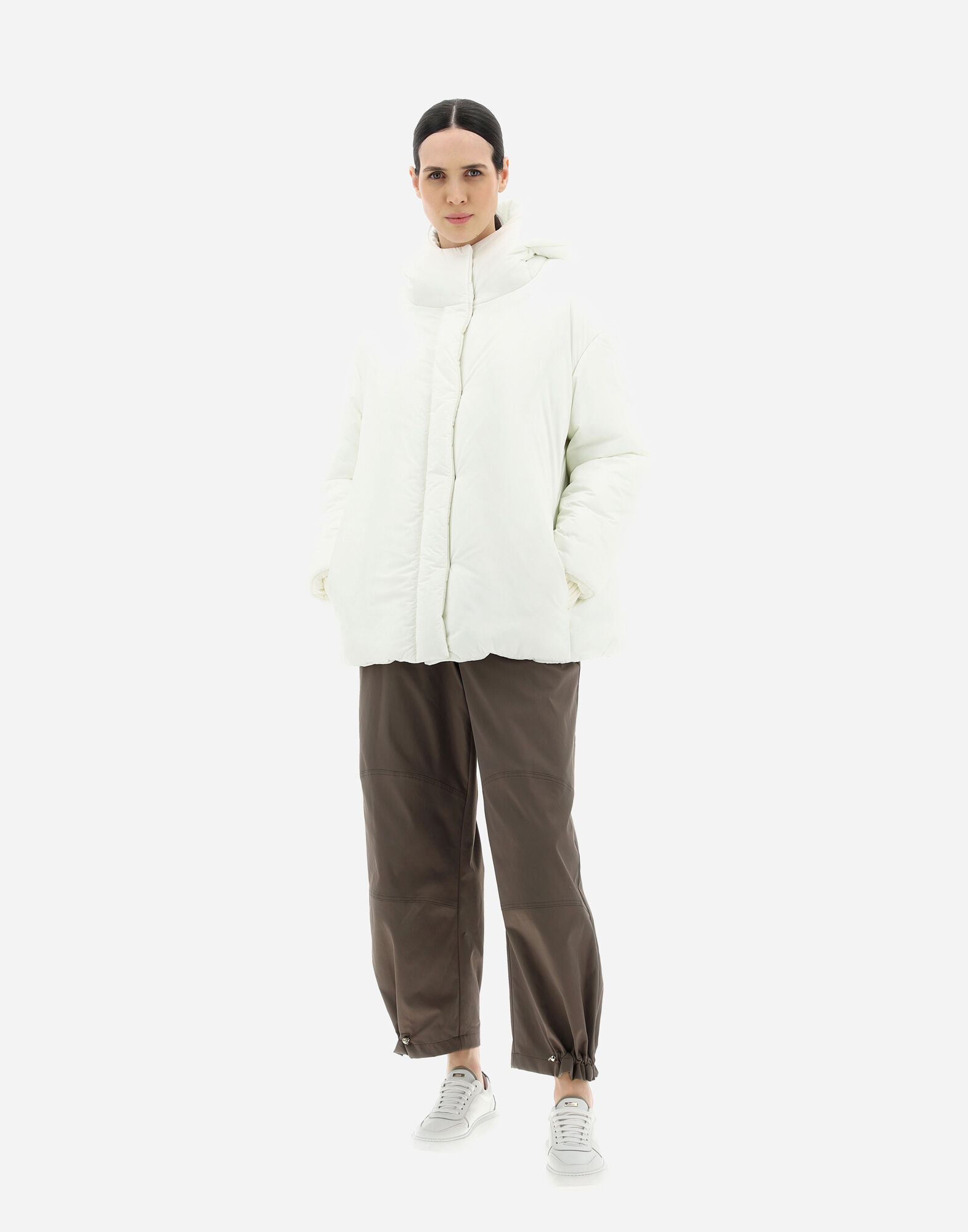 Nuage women's stretch zip front puffer jacket clearance