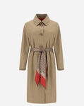Herno DELON RAINCOAT WITH FOULARD Sahara/Red IM0139D132182060